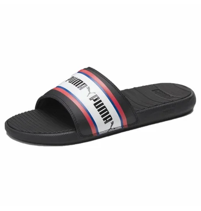 Тапочки мужские Puma Cool Cat Stripe Repeat Slide Sandals Black 385887-01