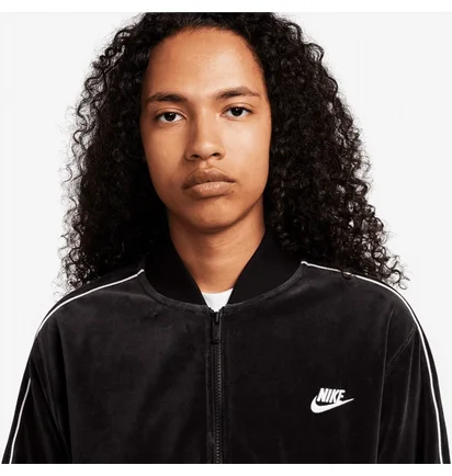 Олимпийка мужская Nike Sportswear Club Velour Jacket Black FB8231-010