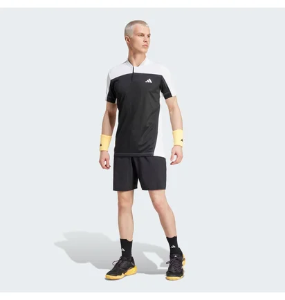 Футболка чоловіча Adidas Tennis Heat.Rdy Pro Freelift Henley Polo Shirt Black/White IS8970
