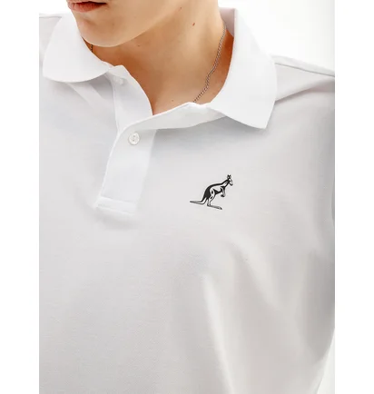 Поло мужское AUSTRALIAN Logos Polo Pique El R-Fit White LSUPO0063-002