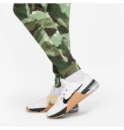 Штаны мужские Nike M Df Flc Pant Taper Camo/Green FB7081-220