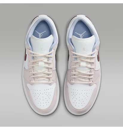 Кроссовки женские Air Jordan 1 Low White/Grey IB8859-101