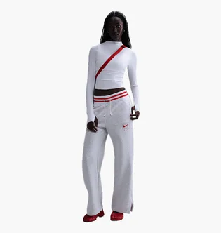Штани жіночі Nike W Phnx Flc Hr Gx Wide White HJ0909-010