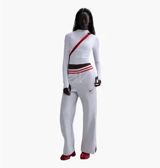 Штани жіночі Nike W Phnx Flc Hr Gx Wide White HJ0909-010