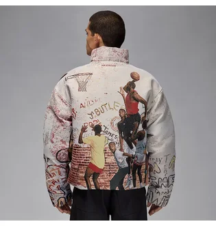 Куртка мужская Air Jordan Pg Puffer Beige/Multi HV0629-133