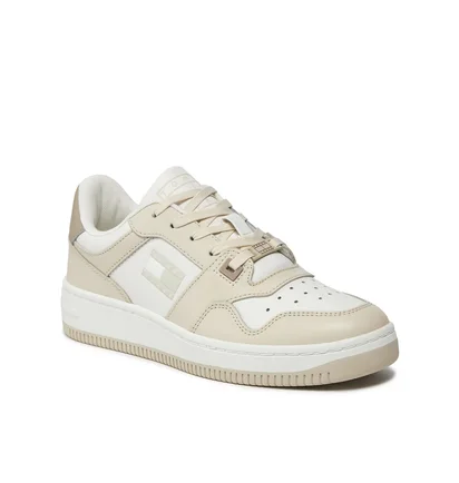 Кросівки жіночі Tommy Hilfiger Tjw Retro Basket Tonal Logo White/Beige EN0EN02483-ACG