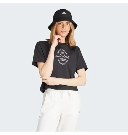 Футболка жіноча Adidas Brand Love Signature Graphic Tee Black IY3408
