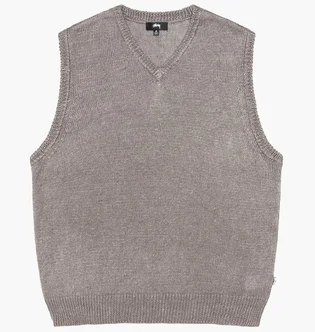 Жилетка унисекс Stussy Loose Knit Linen Vest Grey 117234-1015
