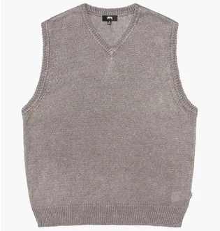 Жилетка унисекс Stussy Loose Knit Linen Vest Grey 117234-1015