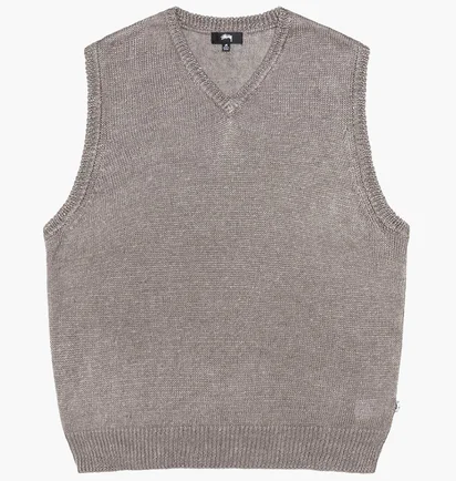 Жилетка унисекс Stussy Loose Knit Linen Vest Grey 117234-1015