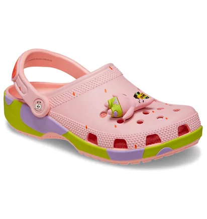 Тапочки унисекс CROCS Spongebob Squarepants X Classic Clog Pink 209479-737