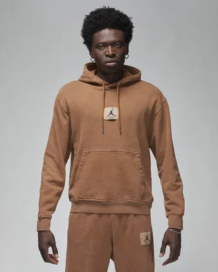 Худі чоловіче Air Jordan Essentials Statement Fleece Washed Pullover Hoodie Brown FB7290-281
