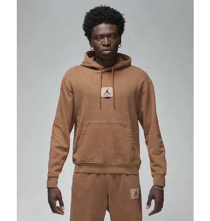 Худи мужское Air Jordan Essentials Statement Fleece Washed Pullover Hoodie Brown FB7290-281