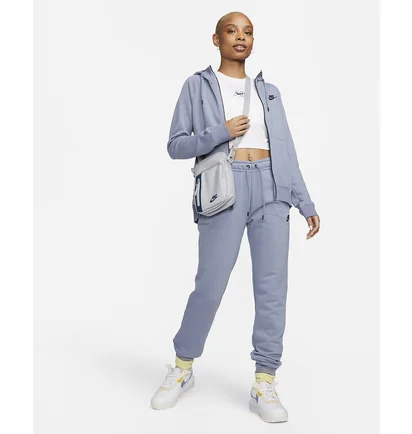 Толстовка жіноча Nike Essntl Flc Fz Hoodie Light Blue Dx2317-493