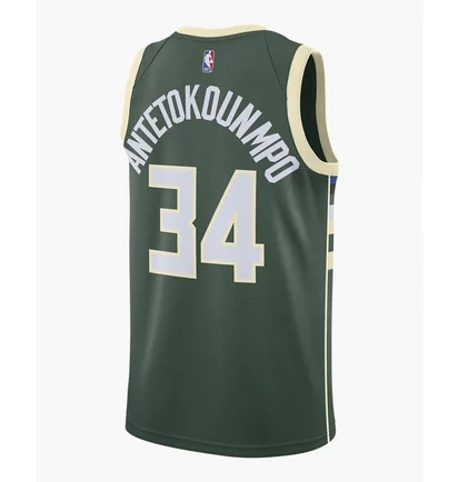 Майка мужская Nike Nba Swingman Giannis Antetokounmpo Bucks Icon Edition 2020 Green CW3672-329