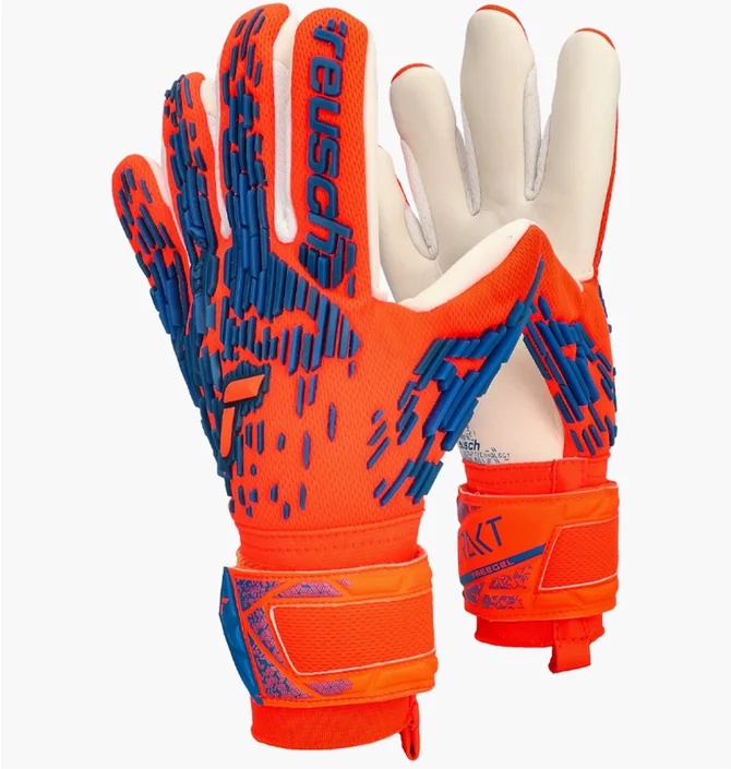 Рукавиці воротарські дитячі Reusch Attrakt Freegel Silver Premium Orange/Beige 5472235-2210