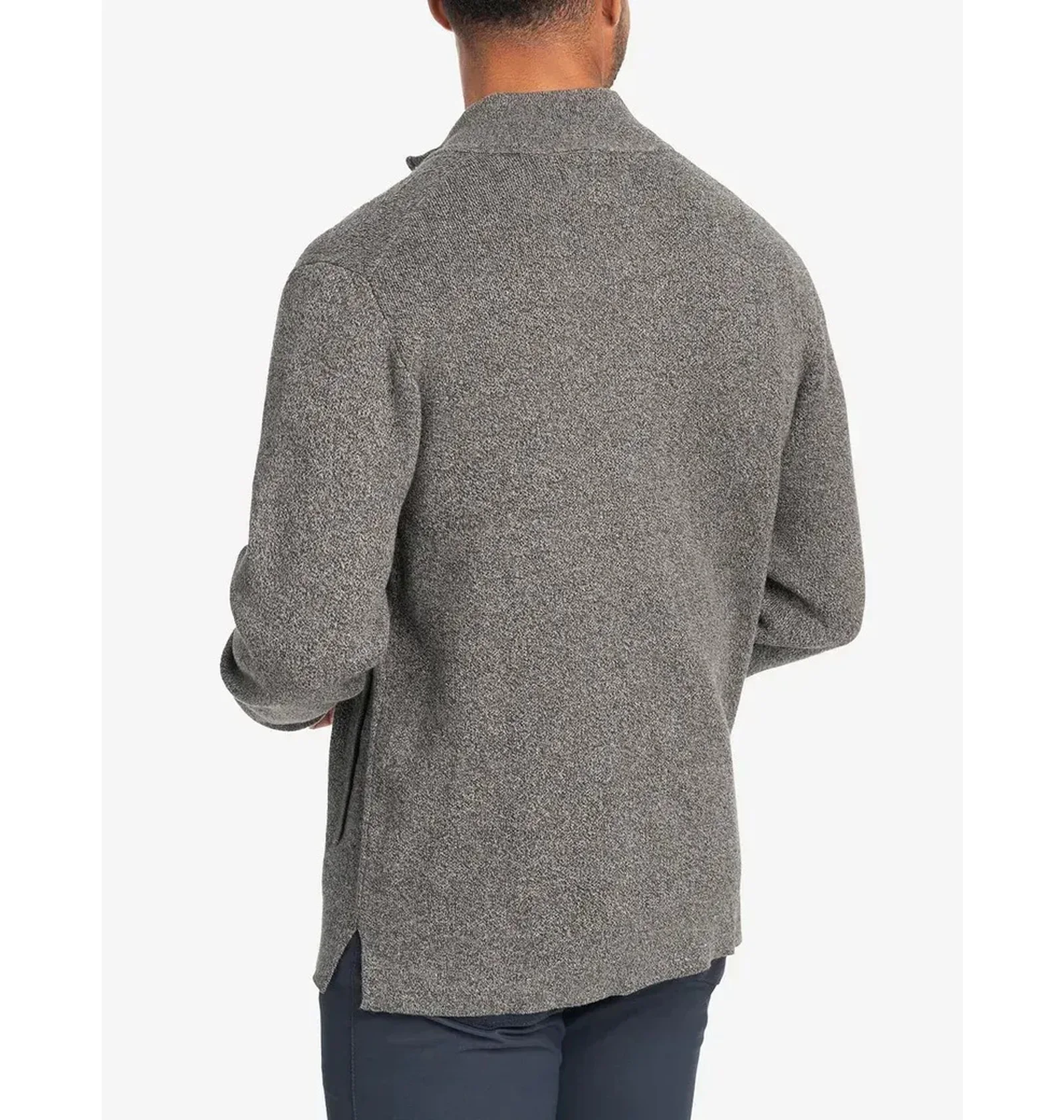 ᐉ Кофта чоловіча U.S. Polo Assn Cotton Marl Full Zip Sweater Grey