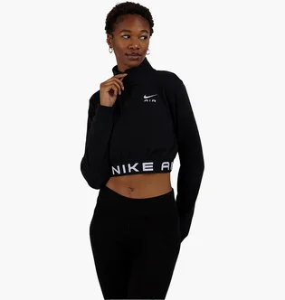 Кофта женская Nike Air Quarter-Zip Jacket Black FB8067-010