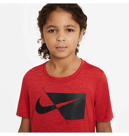 Футболка детская Nike Dri-Fit Hbr Ss Top Red DA0282-657