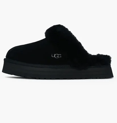 Тапочки женские Ugg Disquette Slippers Black 1122550-Blk