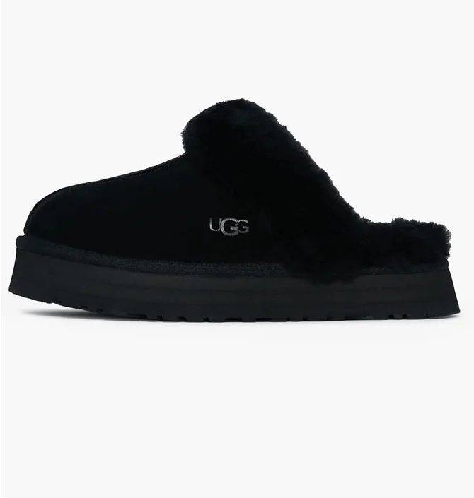 Тапочки женские Ugg Disquette Slippers Black 1122550-Blk