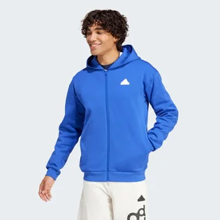 Толстовка чоловіча Adidas Future Icons Badge Of Sport Full Zip Blue IR9172