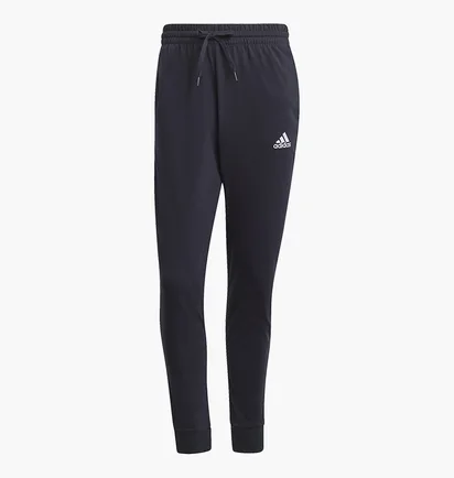 Штани чоловічі Adidas Essentials Single Jersey Tapered Cuff Pants Black GK9259