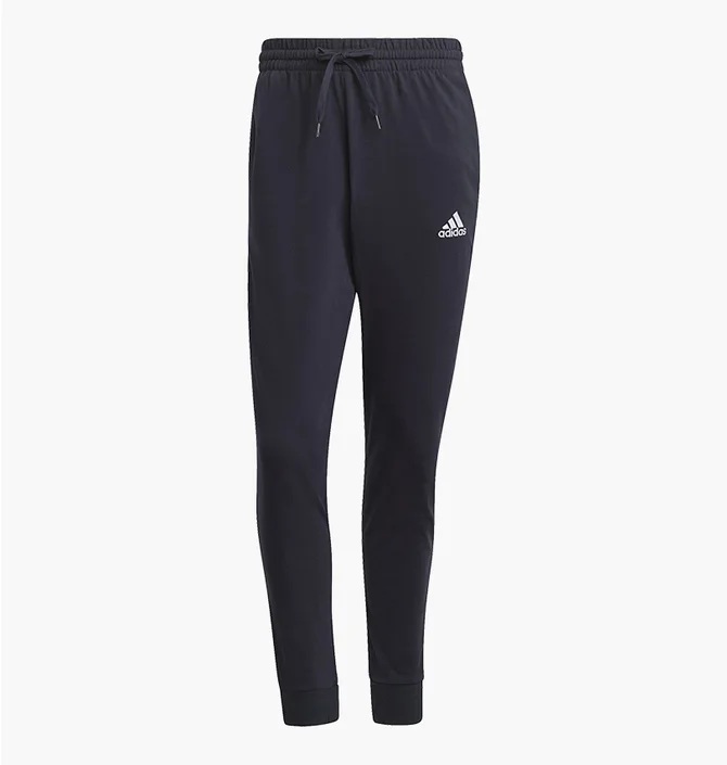 Штани чоловічі Adidas Essentials Single Jersey Tapered Cuff Pants Black GK9259