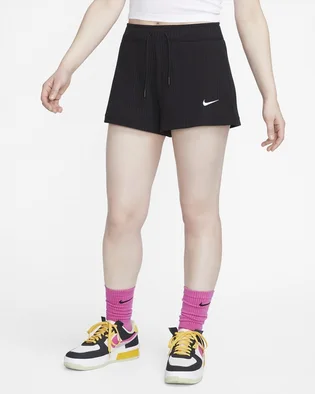 Шорты женские Nike W Nsw Rib Jrsy Short Black DV7862-010