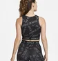 Топ женский Nike Pro Dri-Fit Crop Printed Tank Top Black FB5500-010