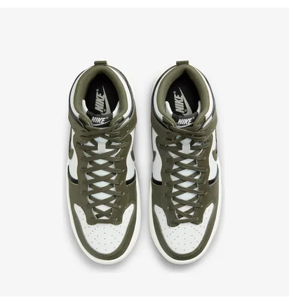 Кроссовки женские Nike Wmns Dunk High Up Khaki White/Green DH3718-103