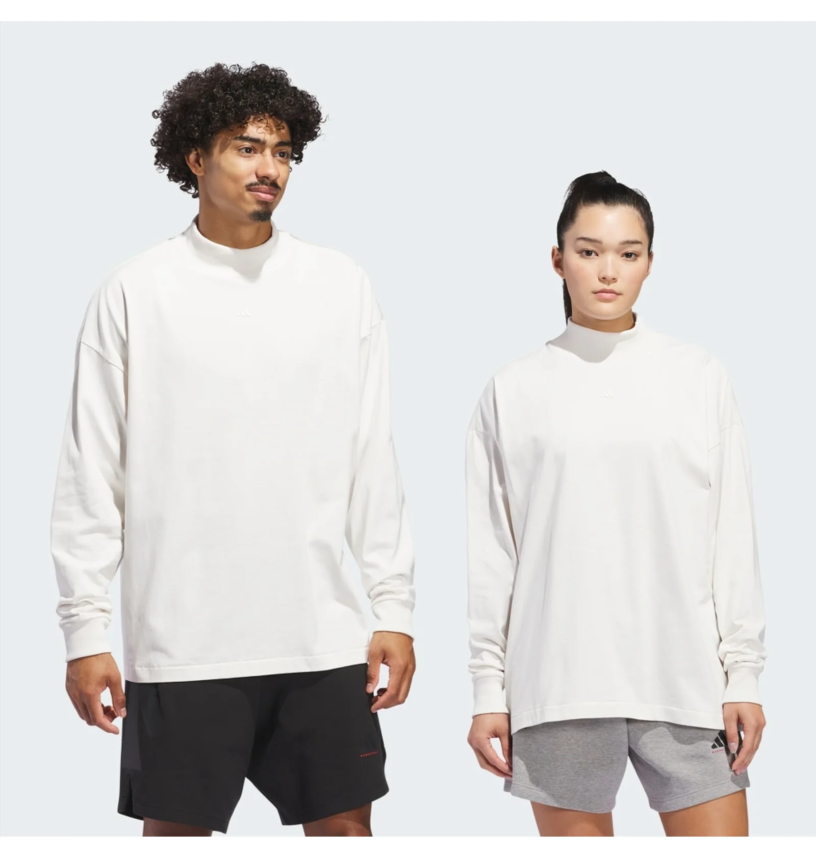ᐉ Лонгслів унісекс Adidas Basketball Long Sleeve Tee White JE3766