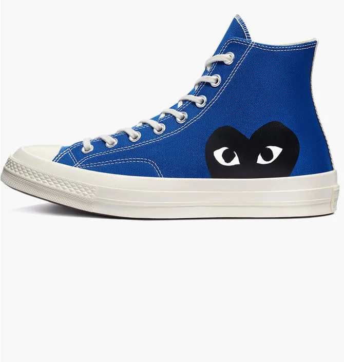 Кеды мужские Comme des Garcons Play X Chuck 70 Hi Shoes Blue 171846C