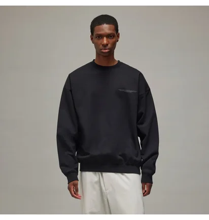 Свитшот унисекс Adidas Y-3 Logo Crew Sweatshirt Black JE9276