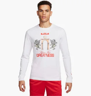 Лонгслив мужской Nike Lebron Long-Sleeve T-Shirt White FQ4908-100