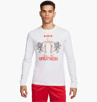 Лонгслив мужской Nike Lebron Long-Sleeve T-Shirt White FQ4908-100
