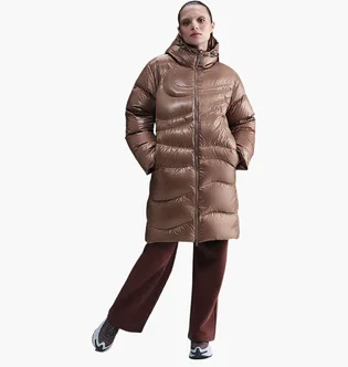 Пуховик жіночий Nike Nsw Tf Dwn Swsh Parka Brown HV2751-214