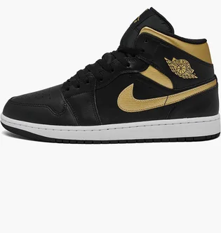 Кроссовки мужские Air Jordan Retro 1 Mid Casual Shoes Black DQ8426-071