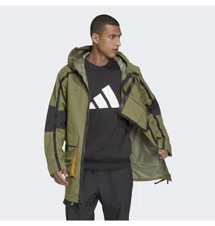 Парка мужская Adidas Xploric Rain.Rdy Parka Olive GQ2399