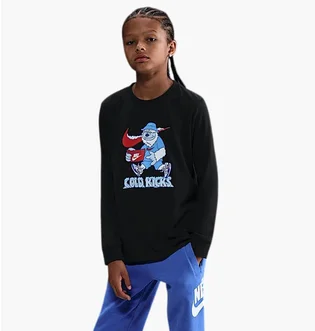 Лонгслив детский Nike Nsw Tee Ls Boxy Black/Multi IM6573-010