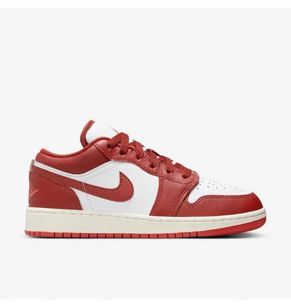 Кроссовки детские Air Jordan 1 Low Se Older White/Red FJ3465-160