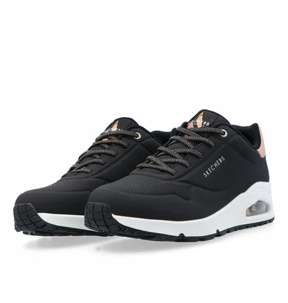 Кроссовки женские Skechers Uno Shimmer Away Black 155196-BLK
