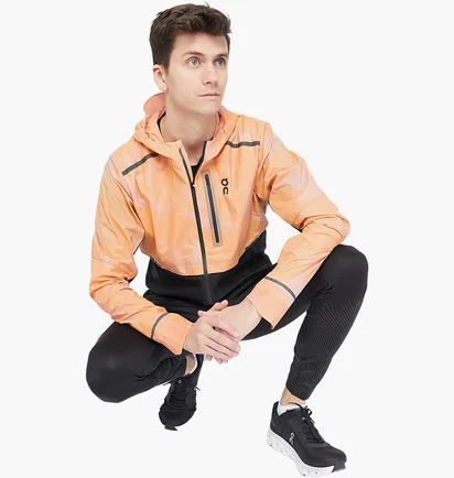 Ветровка мужская On Weather Jacket Lumos- Woodrose/Black Orange 1MD30311285