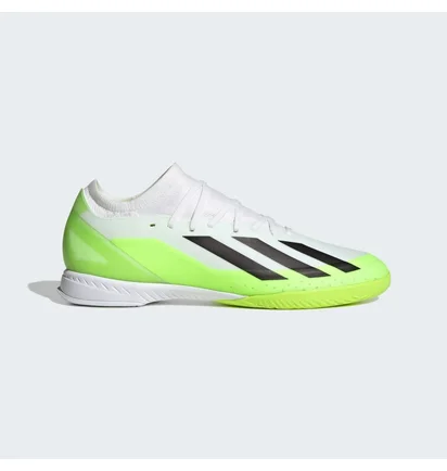 Футзалки унисекс Adidas X Crazyfast.3 Indoor Shoes White/Green ID9340