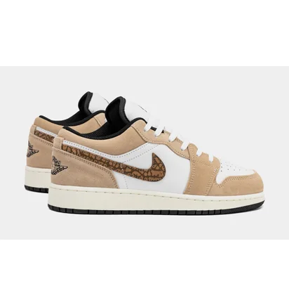 Кросівки дитячі Air Jordan 1 Low Se Brown Elephant Gs White/Brown DZ5368-201