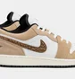 Кросівки дитячі Air Jordan 1 Low Se Brown Elephant Gs White/Brown DZ5368-201