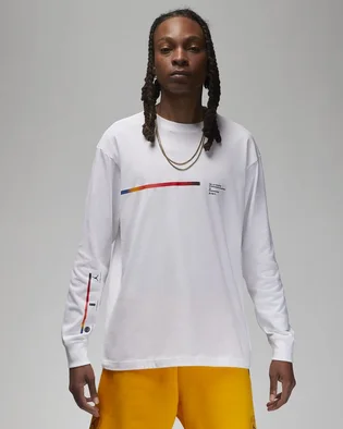 Лонгслив мужской Air Jordan T-Shirt Wings Paris 85 White FJ8916-100