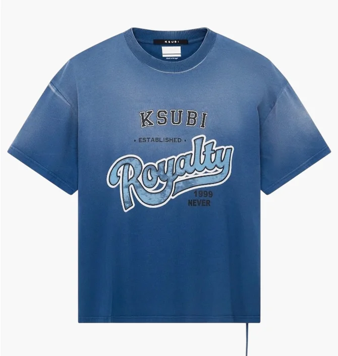 Футболка мужская Ksubi Champions Ekcess Ss Tee Ink Fade Blue MFA25TE009-BLU