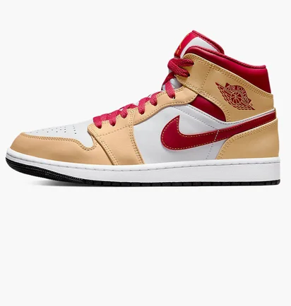 Кроссовки детские Nike Air Jordan 1 Mid (Gs) Beige 554725-201