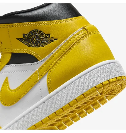Кроссовки женские Air Jordan 1 Mid Yellow/White BQ6472-170